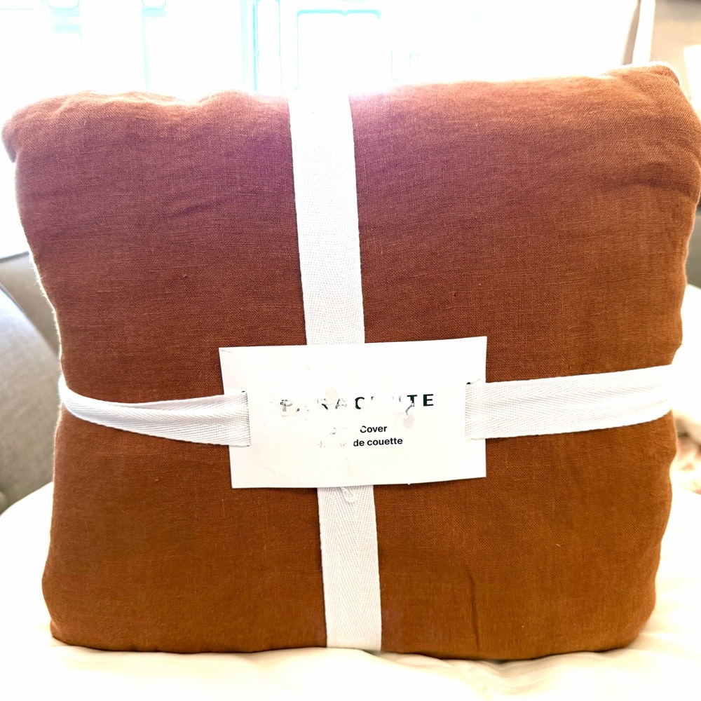 Parachute Linen Duvet Cover Full/Queen in Terra NWT - Picture 4 of 6